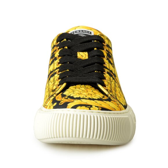 Versace Women's St. Barocco Print Canvas Sneakers Shoes US 7 IT 37 - Picture 5 of 8